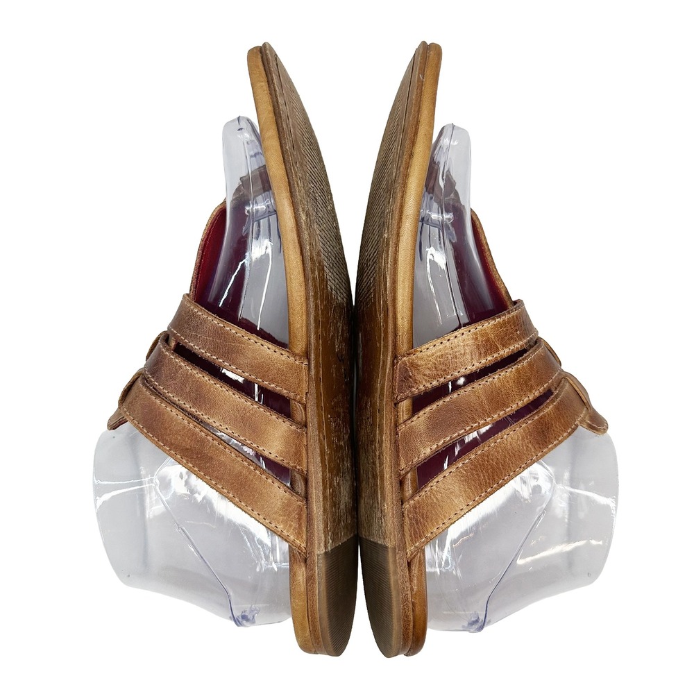 BED STU Yoli Slip-On Leather Thong Sandals • 9 • camel tan rustic boho beach - Picture 6 of 10
